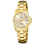 Ρολόι Festina Classics F20050/2 Με Χρυσό Μπρασελέ & Χρυσό Καντράν