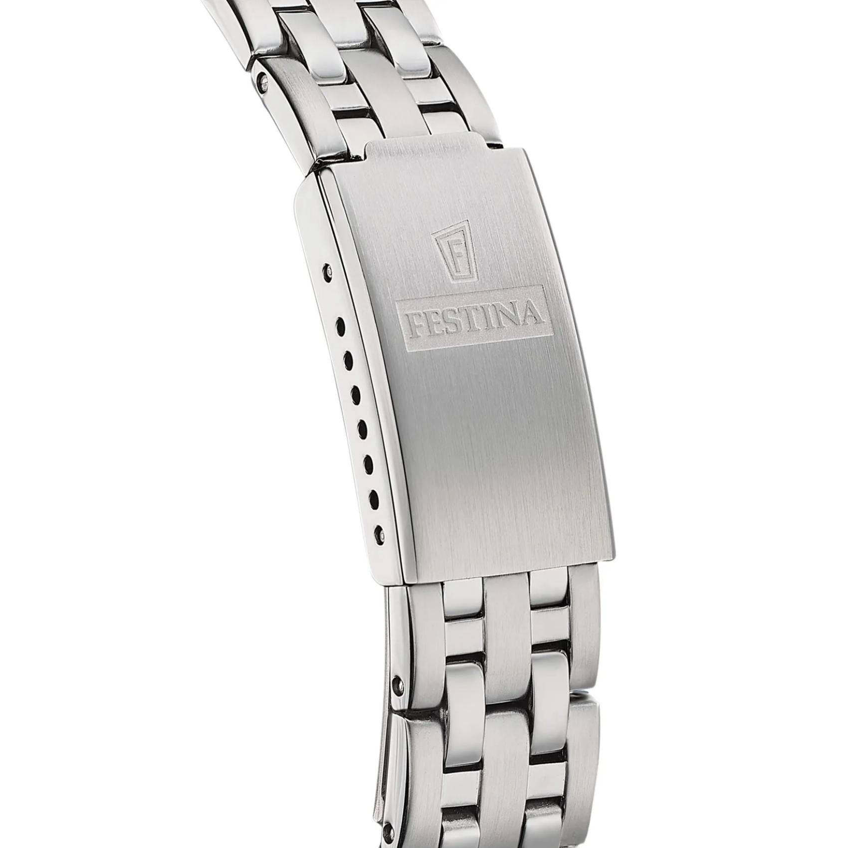 Ασημί ατσάλινο μπρασελέ ρολογιού Festina Classics F20455/3