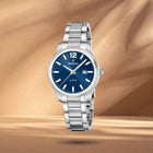 Γυναικείο Ρολόι Festina Classics F20737/4 Με Ασημί Μπρασελέ & Μπλε Καντράν