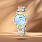 Ρολόι Festina Classics F20739/3 Με Ασημί-Χρυσό Μπρασελέ & Γαλάζιο Καντράν