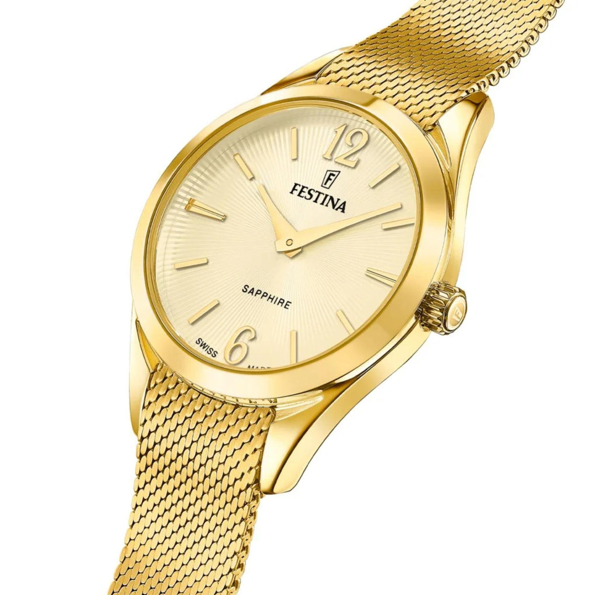 Ροζ καντράν ρολογιού Festina Grace F20077/2 διαμέτρου 32mm