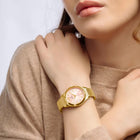 Ρολόι Festina Grace F20077/2 Με Χρυσό Μπρασελέ & Ροζ Καντράν