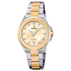 Ρολόι Festina Mademoiselle F20702/2 Με Ασημί-Χρυσό Μπρασελέ & Χρυσό Καντράν