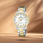 Ρολόι Festina Solar Energy F20655/1 Με Ασημί-Χρυσό Μπρασελέ & Λευκό Καντράν