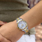 Ρολόι Festina Solar Energy F20655/1 Με Ασημί-Χρυσό Μπρασελέ & Λευκό Καντράν