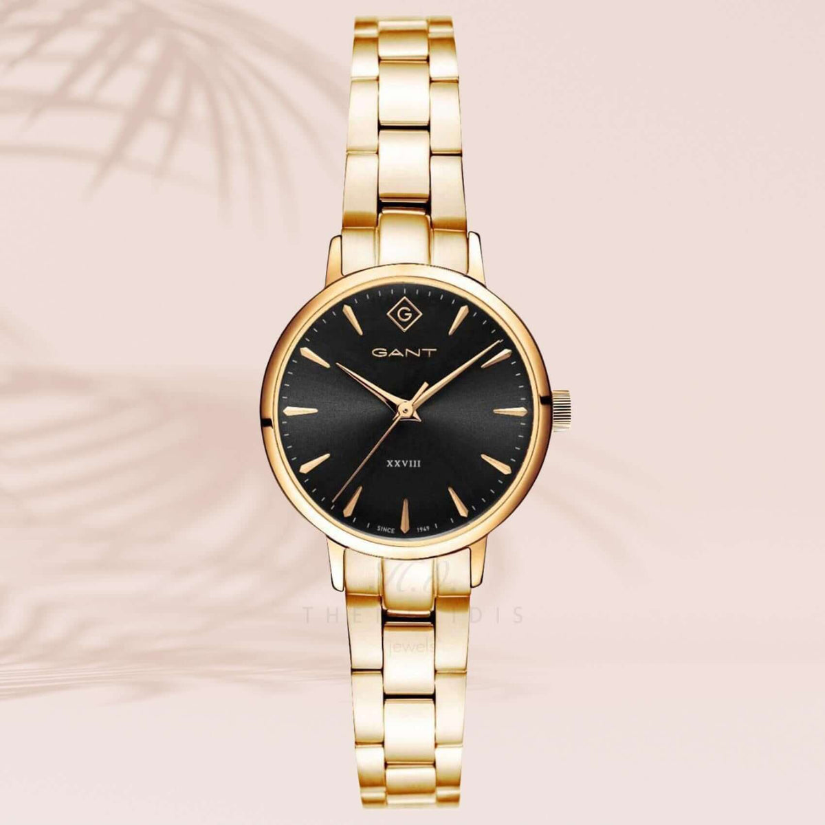 Ρολόι Gant Park Avenue G126011 Με Χρυσό Μπρασελέ & Μαύρο Καντράν