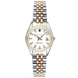 Γυναικείο ρολόι Gant Sussex Mini Bijou G181102 με δίχρωμο ατσάλινο μπρασελέ σε ασημί-χρυσό, λευκό καντράν 28mm και λαμπερά ζιργκόν, αδιάβροχο 10ATM κατάλληλο για κολύμβηση