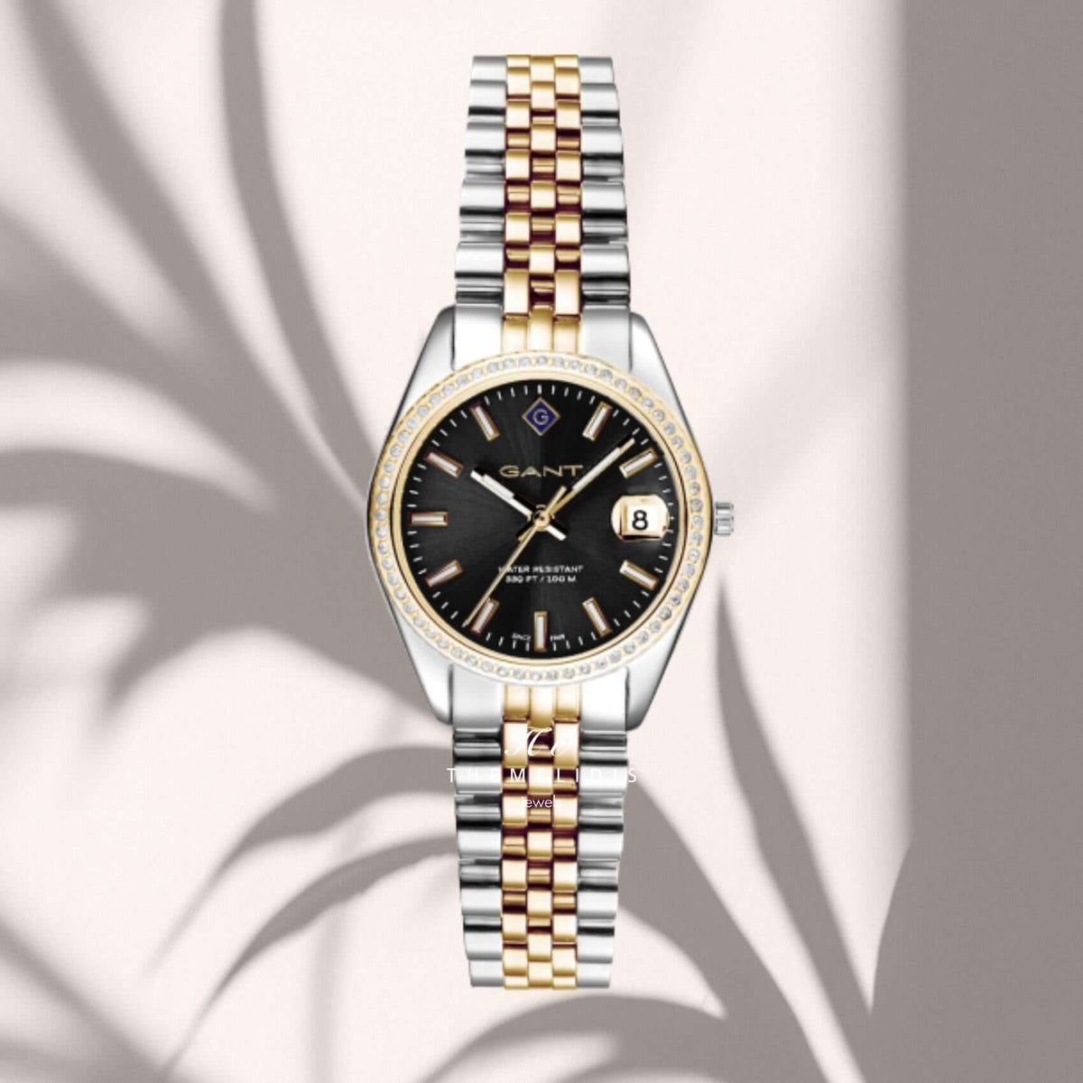Gant Sussex Mini Bijou G181106 με δίχρωμο μπρασελέ και μαύρο καντράν,28 mm