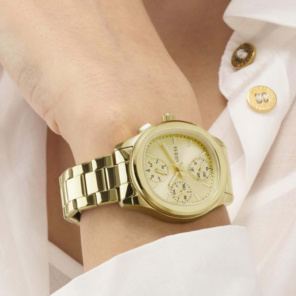 Ρολόι Guess Birdie GW1031L2 με Χρυσό Μπρασελέ