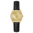Ρολόι Guess Boa GW0989L2 με Μαύρο Δερμάτινο Λουράκι