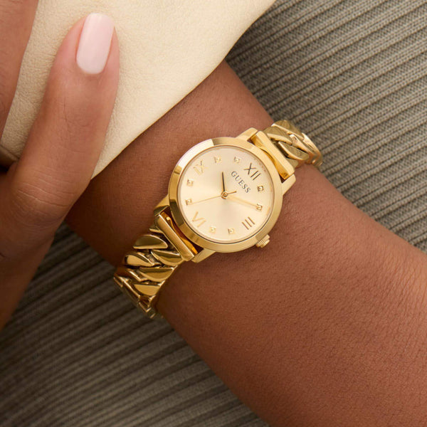 Ρολόι Guess Chime GW0867L2 με Χρυσό Μπρασελέ