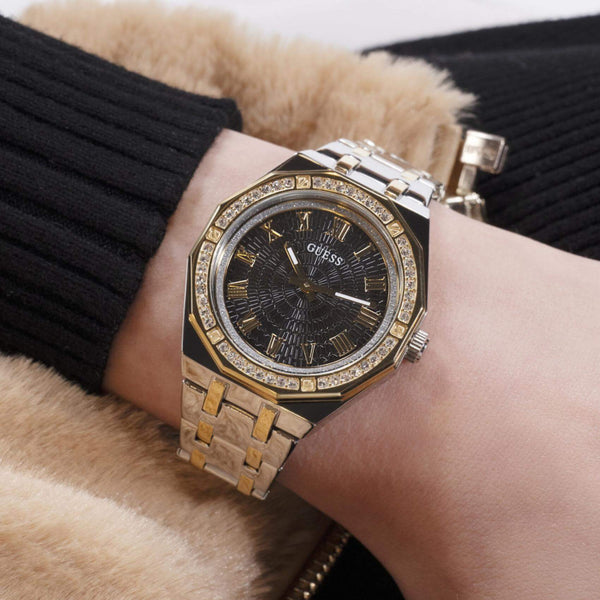 Ρολόι Guess Desire GW0770L4 με Δίχρωμο Μπρασελέ