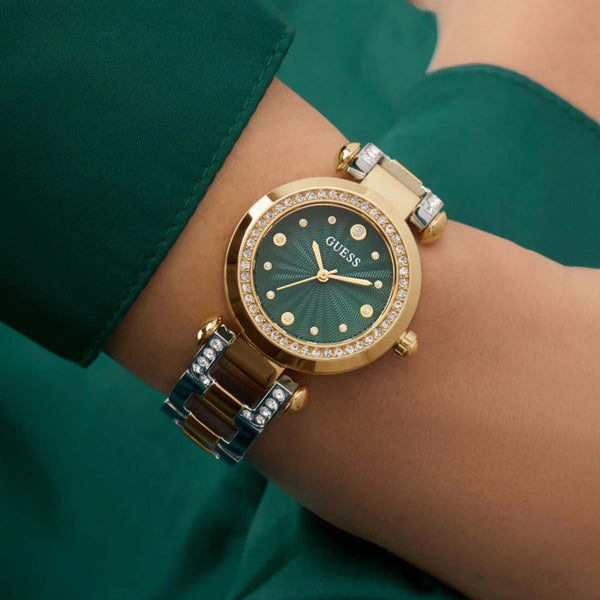 Ρολόι Guess Ginger GW0869L1 με Δίχρωμο Μπρασελέ