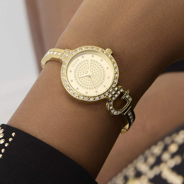 Ρολόι Guess Giselle GW0929L2 με Χρυσό Μπρασελέ