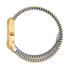 Ρολόι Just Cavalli Signature Snake Fiamma JC1L426M0055 Με Δίχρωμο Μπρασελέ & Ασημί Καντράν