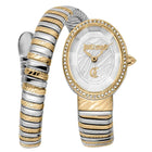 Ρολόι Just Cavalli Signature Snake Velina JC1L353M0055 Με Δίχρωμο Μπρασελέ