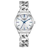 Γυναικείο ρολόι Lee Cooper Ladies LC08291.330 με ασημί ατσάλινο μπρασελέ τύπου αλυσίδας, ασημί καντράν και κάσα 30 mm σε στρογγυλό σχήμα.