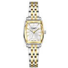 Ρολόι Lee Cooper Ladies LC08370.220 Με Δίχρωμο Μπρασελέ & Ασημί Καντράν
