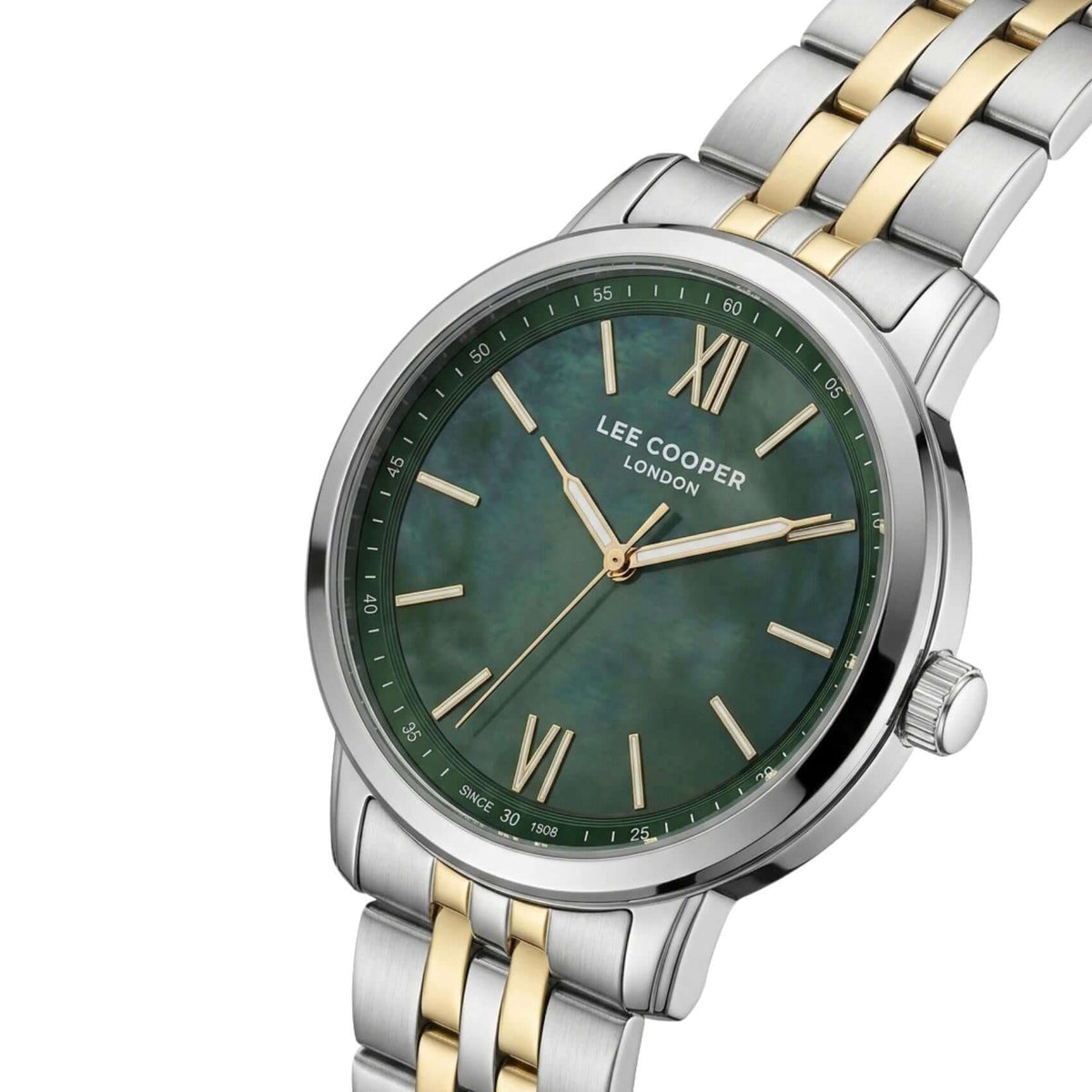 Πράσινο καντράν 32mm του γυναικείου ρολογιού Lee Cooper Ladies LC08371.270.
