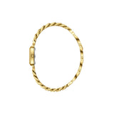 Πλάγια όψη από γυναικείο ρολόι Lee Cooper Ladies LC08384.170 με χρυσό μπρασελέ από ανοξείδωτο ατσάλι τύπου αλυσίδας.