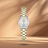 Γυναικείο ρολόι Lee Cooper Ladies LC08391.230 με χρυσούς δείκτες και κάσα 22 mm σε οβάλ σχήμα.