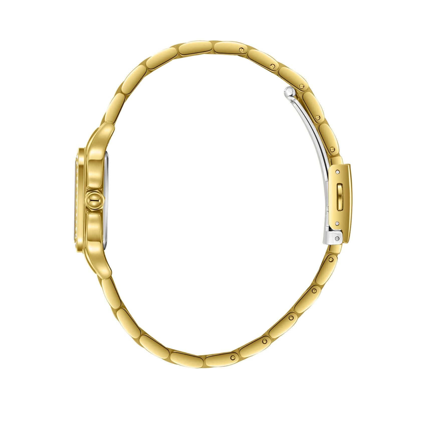 Χρυσό μπρασελέ από ανοξείδωτο ατσάλι του γυναικείου ρολογιού Lee Cooper Ladies LC08398.110.