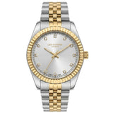 Γυναικείο ρολόι Lee Cooper Ladies LC08400.230 με δίχρωμο μπρασελέ και ασημί καντράν 24mm διακοσμημένο με ζιργκόν.