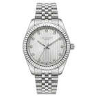 Ρολόι Lee Cooper Ladies LC08400.330 Με Ασημί Μπρασελέ & Ασημί Καντράν