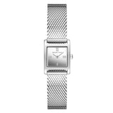 Γυναικείο ρολόι Michael Kors Georgie MK4961 με ασημί ατσάλινο μπρασελέ, ασημί τετράγωνο καντράν και κάσα 19mm