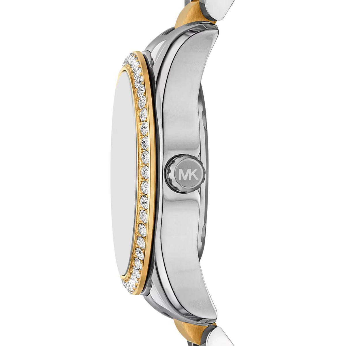 Ασημί-χρυσό ατσάλινο μπρασελέ ρολογιού Michael Kors Lexington MK4925