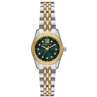 Ρολόι Michael Kors Lexington MK4986 Με Δίχρωμο Μπρασελέ & Πράσινο Καντράν