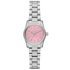 Γυναικείο Ρολόι Michael Kors Lexington MK4996 Με Ασημί Μπρασελέ & Ροζ Καντράν
