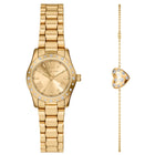 Ρολόι Michael Kors Lexington Set MK4992SET Με Χρυσό Μπρασελέ & Χρυσό Καντράν