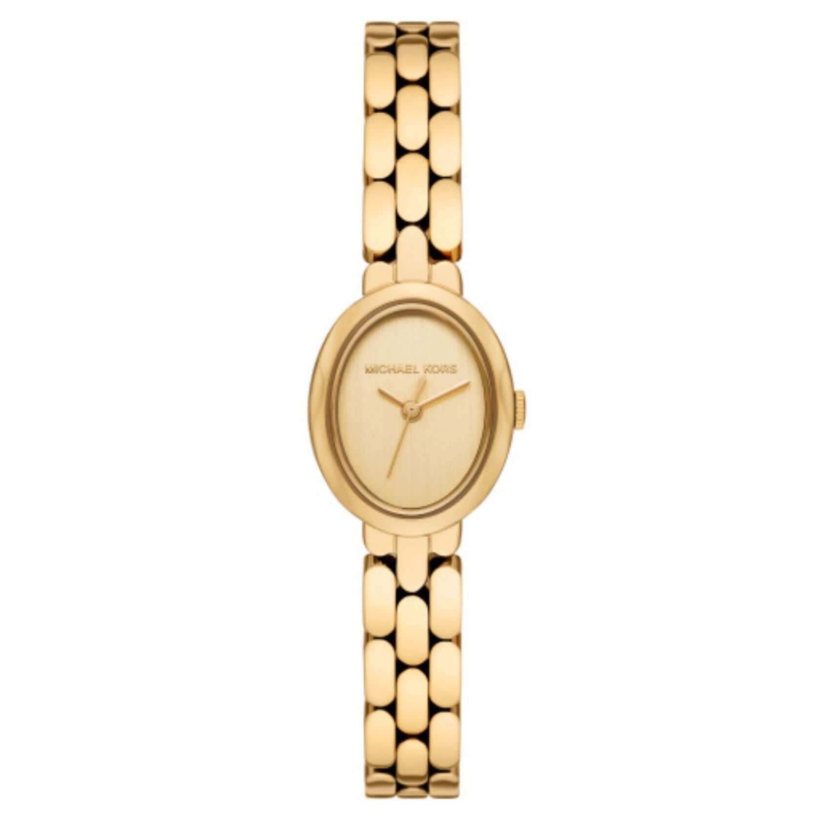Γυναικείο ρολόι Michael Kors Maude MK4955 με χρυσό ατσάλινο μπρασελέ, χρυσό καντράν και κάσα 21mm
