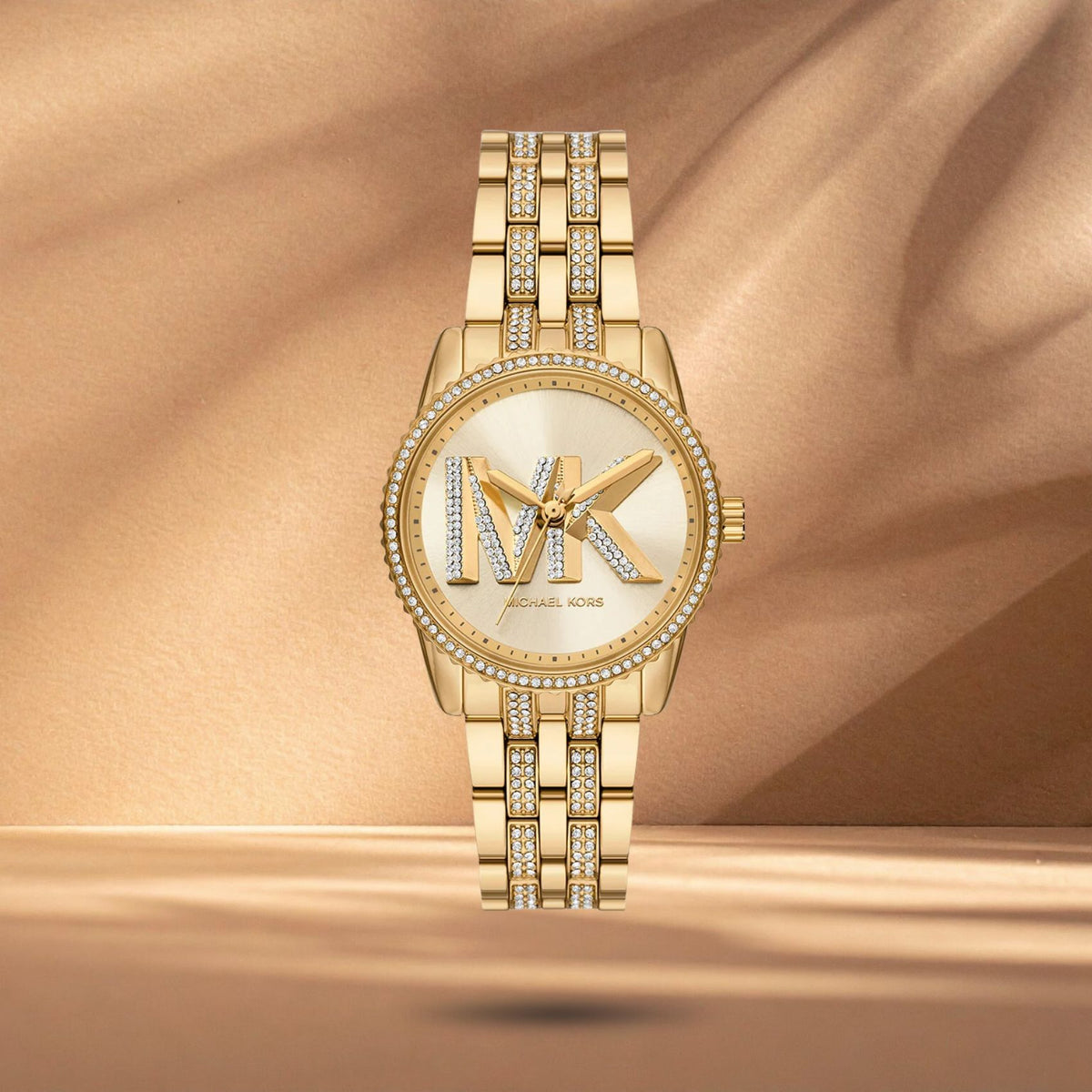 Γυναικείο ρολόι Michael Kors Mini Ritz MK7540 με χρυσό μπρασελέ και χρυσό καντράν 35mm