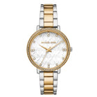 Ρολόι Michael Kors Pyper MK4918 Με Δίχρωμο Μπρασελέ & Λευκό Καντράν
