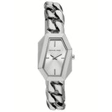 Γυναικείο ρολόι Michael Kors Suri MK4879 με ασημί ατσάλινο μπρασελέ και ασημί καντράν σε τετράγωνο σχήμα 24 mm.