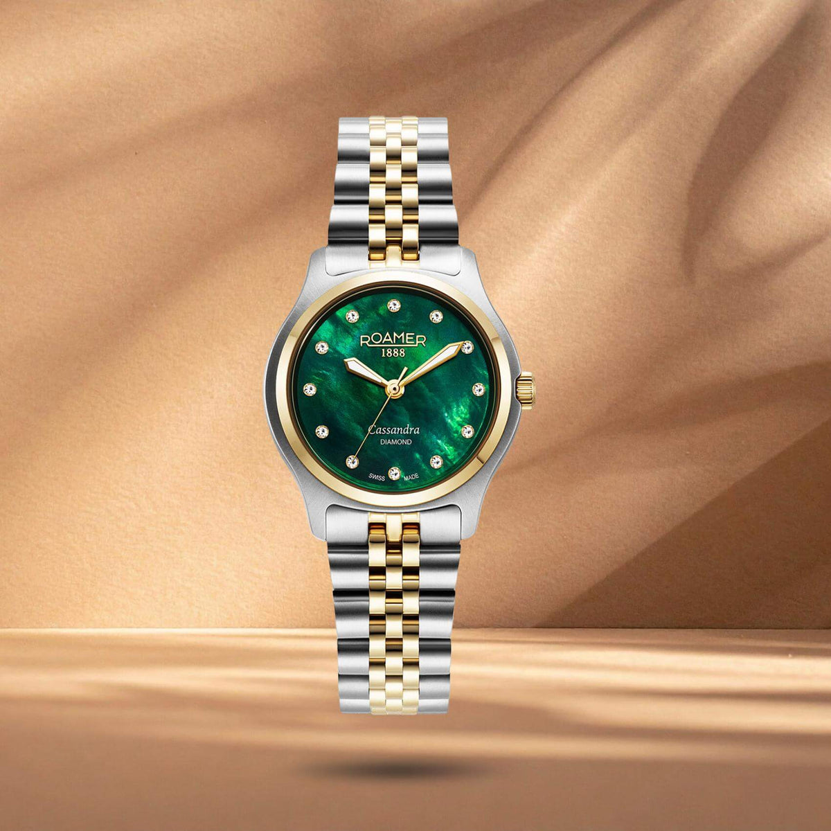 Ρολόι Roamer Cassandra Diamond 626847-47-59-20 Με Δίχρωμο Μπρασελέ
