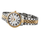 Γυναικείο Ρολόι Roamer Classico 971857-48-25-50 Με Ασημί-Χρυσό Μπρασελέ & Λευκό Καντράν