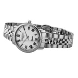 Καντράν από γυναικείο ρολόι Roamer Classico Ladies 971857-41-25-50 σε λευκό χρώμα με κάσα 30 mm.