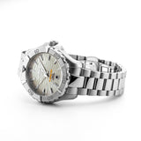 Γυναικείο καταδυτικό ρολόι Roamer Deep Sea 200 Ladies 860844-41-20-20 με ασημί ατσάλινο μπρασελέ και ασημί καντράν 34mm.