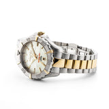 Γυναικείο καταδυτικό ρολόι Roamer Deep Sea 200 Ladies 860844-47-20-20 με δίχρωμο ατσάλινο μπρασελέ και άσπρο φίλντισι καντράν 34mm.