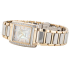 Γυναικείο Ρολόι Roamer Diana 869847-47-20-20 με Ασημί-Χρυσό Μπρασελέ & Λευκό Φίλντισι Καντράν