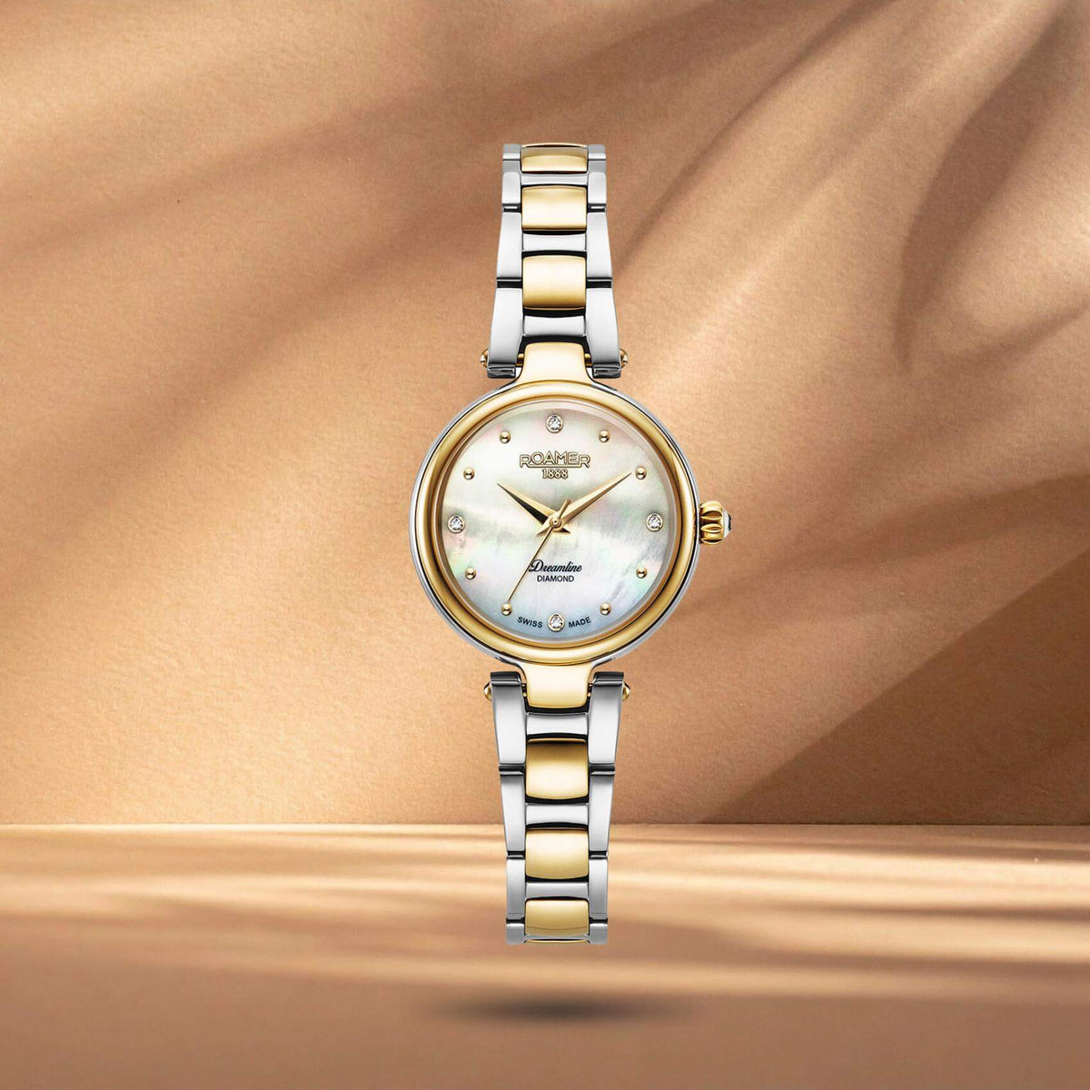 Ρολόι Roamer Dreamline Diamonds 967847-47-20-50 Με Δίχρωμο Μπρασελέ