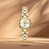 Γυναικείο ρολόι Roamer Dreamline Diamonds 967847-48-30-50 με Swiss-made μηχανισμό και κάσα 28 mm.
