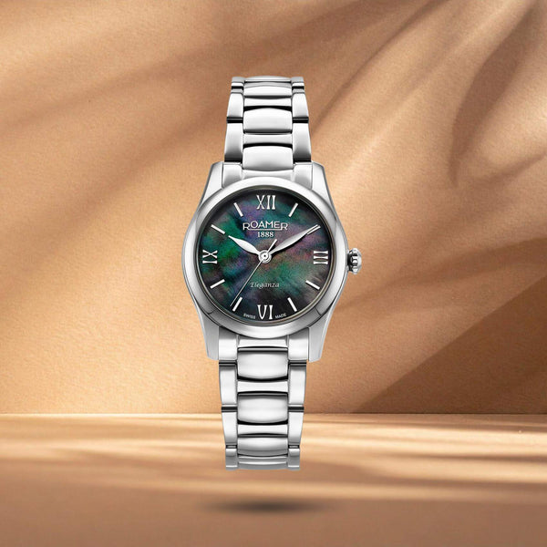 Γυναικείο Ρολόι Roamer Eleganza 974847-41-80-20 Με Ασημί Μπρασελέ