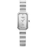 Γυναικείο ρολόι Roamer Olivia Diamond 627845-41-19-20 με ασημί ατσάλινο μπρασελέ, ασημί καντράν και κάσα 18 mm.