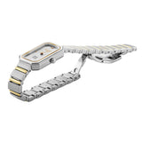 Πλάγια όψη από γυναικείο ρολόι Roamer Olivia Diamond 627845-47-19-20 με δίχρωμο μπρασελέ από ανοξείδωτο ατσάλι.