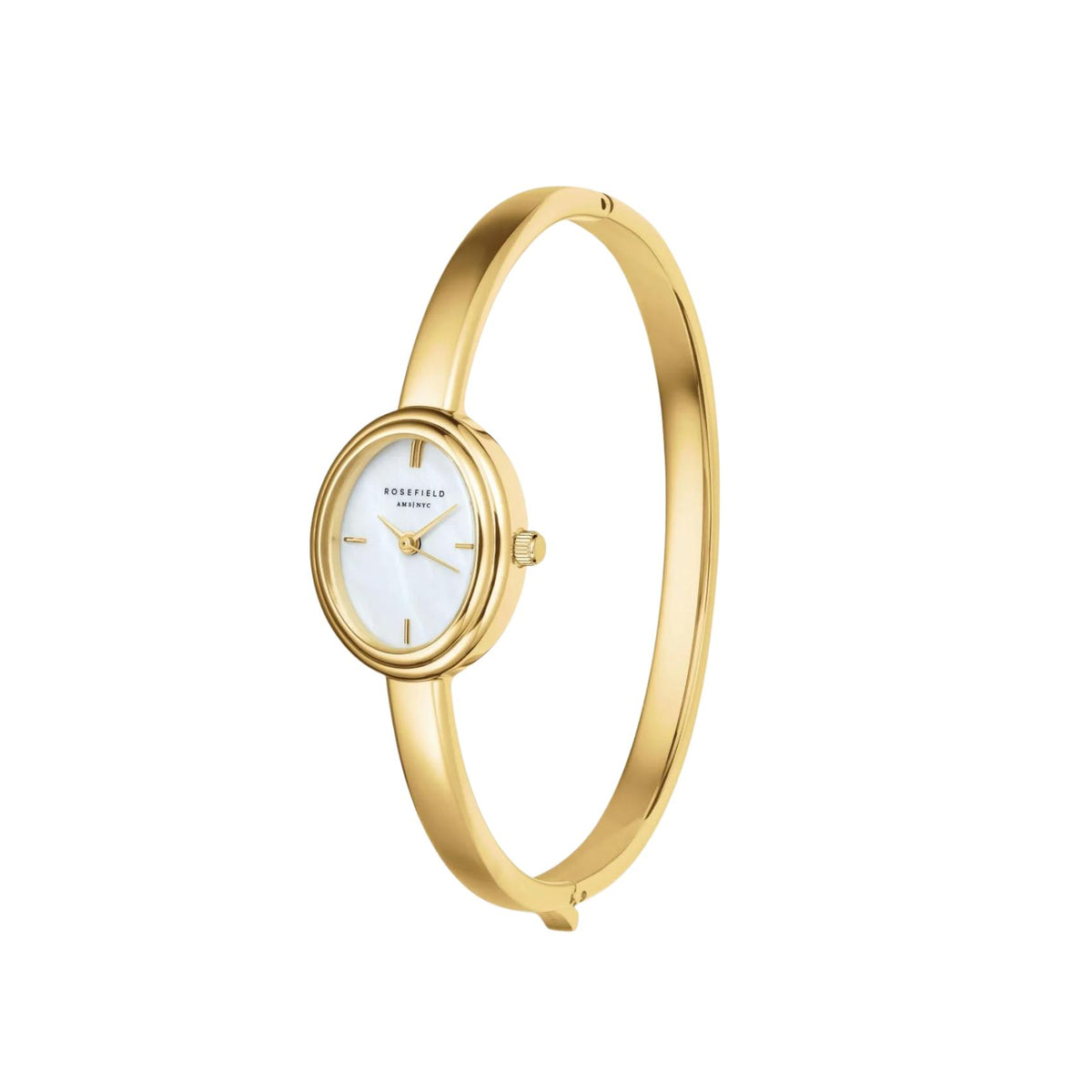 Χρυσό ατσάλινο μπρασελέ ρολογιού Rosefield Bangle M STWGSG-ST05