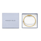 Γυναικείο Ρολόι Rosefield Bangle XS STWGSG-ST06 με Χρυσό Μπρασελέ & Λευκό Φίλντισι Καντράν